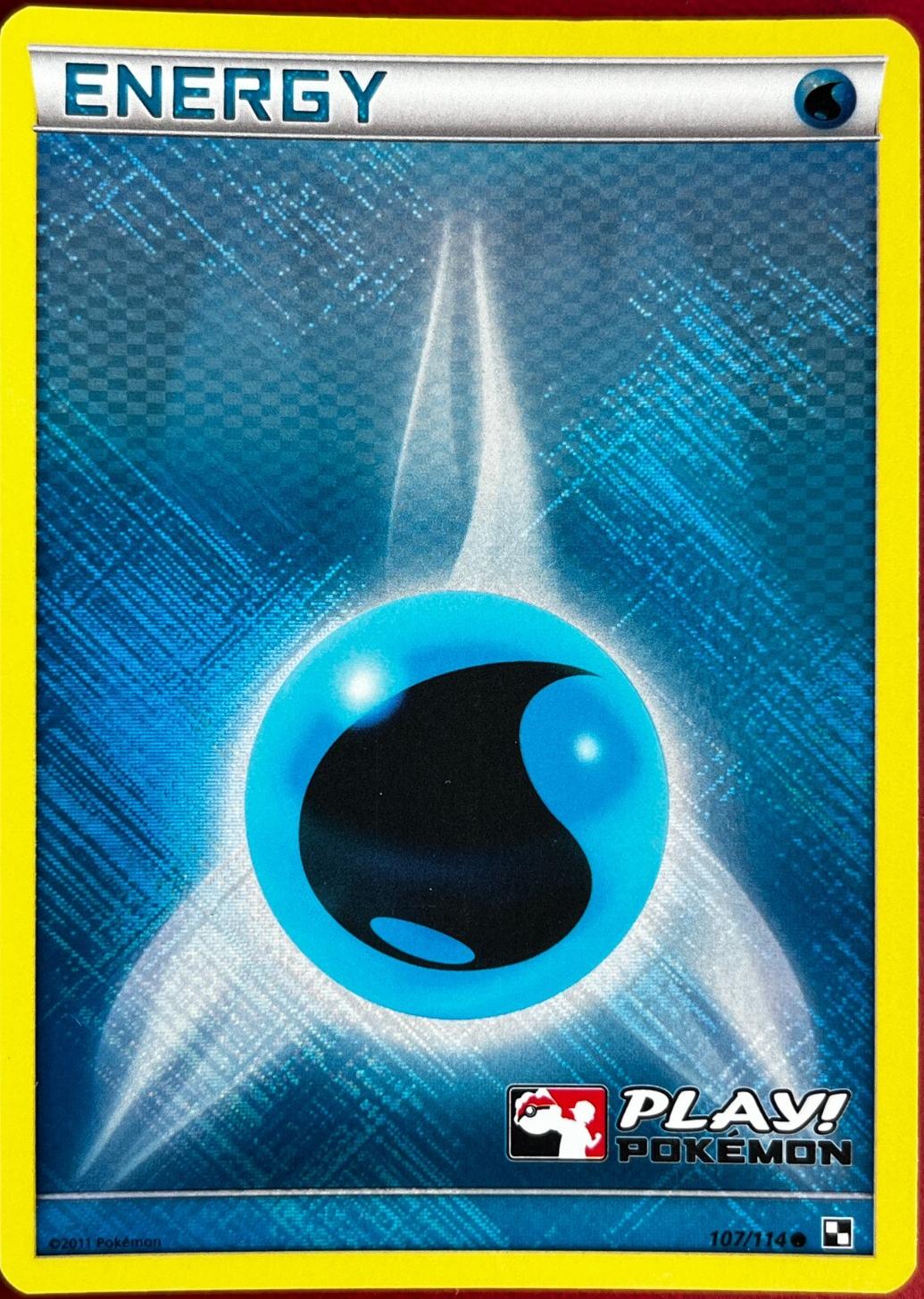 Black & White Water Energy [League-Play] Pokémon card